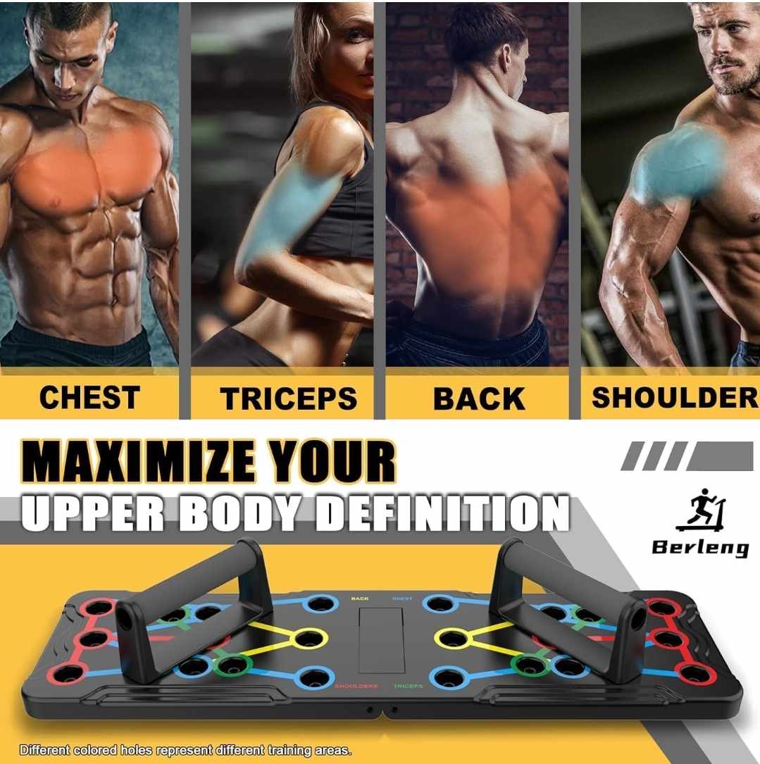 14 in 1 Push-Up Rack Board Push-Up Stand Training Workout Gym Equipment for ABS Abdominal Muscle Building