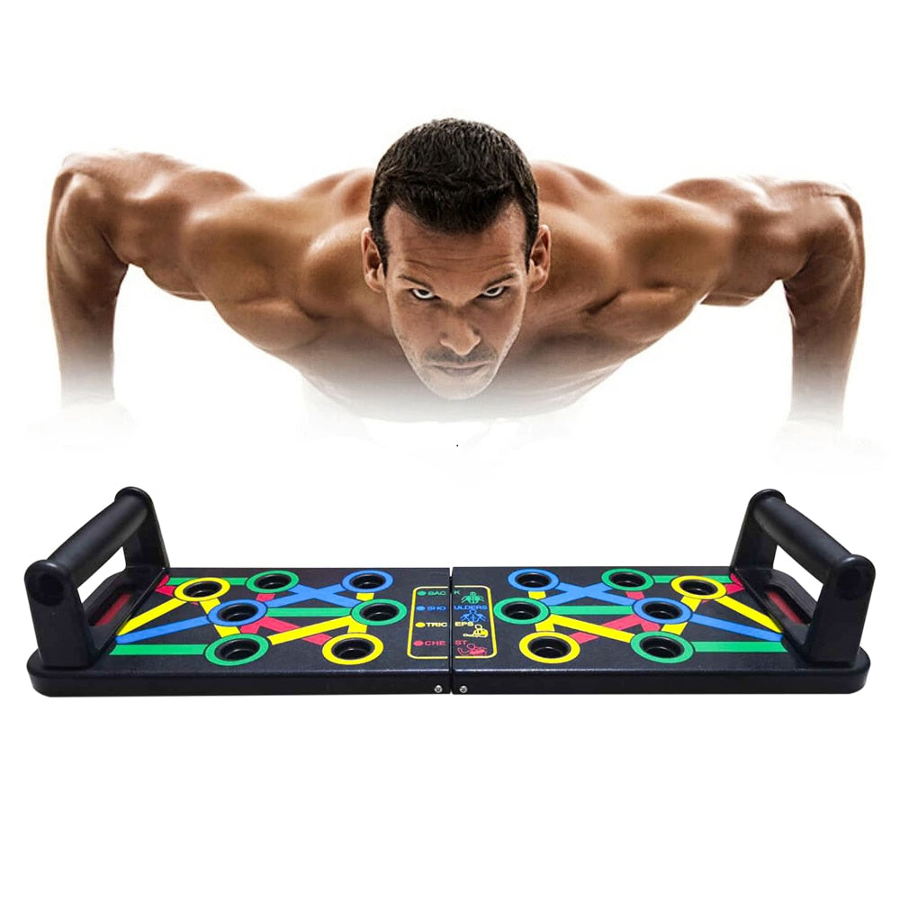 14 in 1 Push-Up Rack Board Push-Up Stand Training Workout Gym Equipment for ABS Abdominal Muscle Building